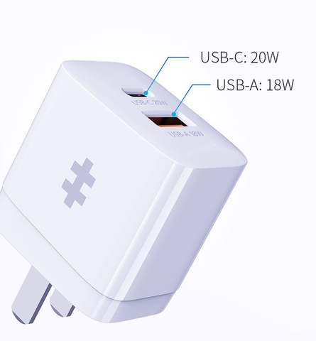 SẠC NHANH 20W HYPERJUICE 2 CỔNG CHARGER SMALL SIZE HJ205