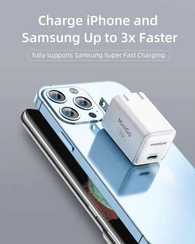 SẠC NHANH IPHONE|SMARTPHONE INNOSTYLE MINIGO GAN II PD/PPS 30W