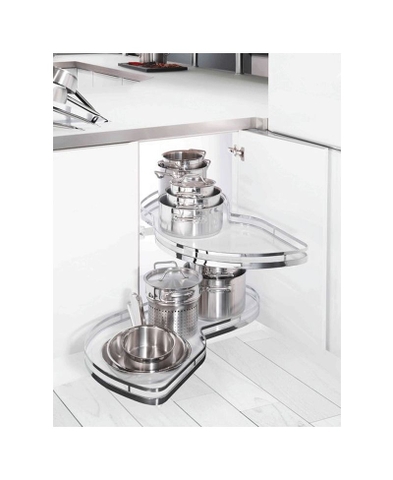 Rổ góc LeMans II 2 khay lắp phải Hafele 541.32.670