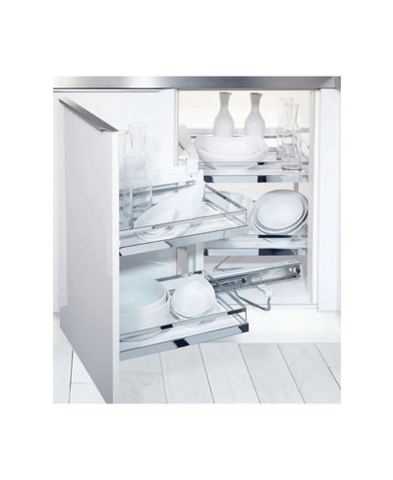 Rổ góc MagicCorner mở trái Hafele 546.17.004