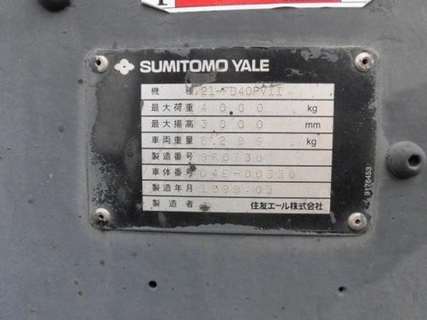 Xe nâng chạy dầu 4 tấn Sumitomo