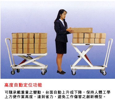 Xe nâng mặt bàn tự cân bằng chiều cao ESX