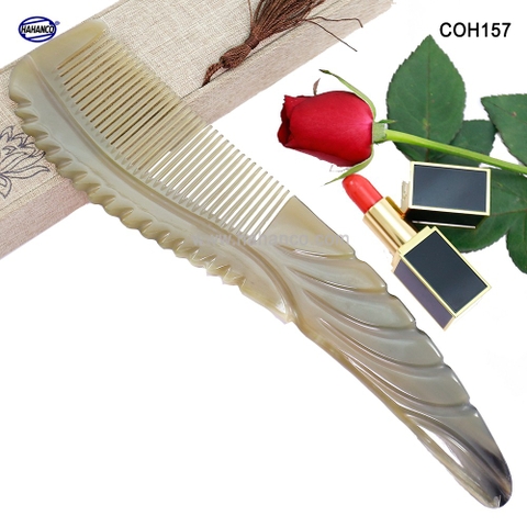 Lược Sừng to đẹp sang trọng - COH157 (Size: XXL - 27cm) Cao cấp nhất và đẹp nhất - Horn Comb of HAHANCO