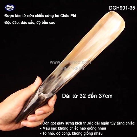 Đón gót giày bằng sừng cho mọi tư thế (Dài 32-37cm) Cho Nam & Nữ - DGH901-35 - HAHANCO