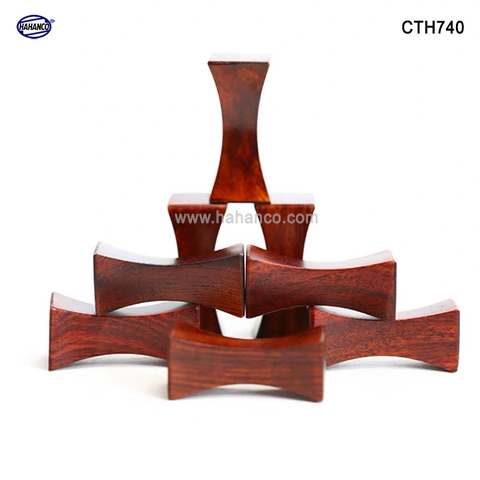Bộ 10 gác đũa gỗ Trắc - tiện dụng và sang trọng trên bàn ăn - CTH740-Trac