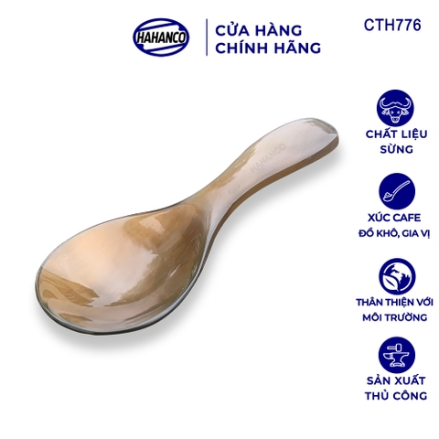 Thìa muỗng miệng to xúc gia vị bằng sừng - nhỏ gọn giúp gia vị không mất mùi - CTH776