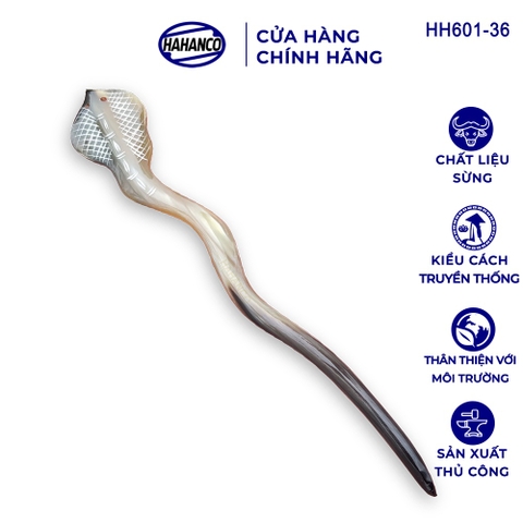 Trâm Cài Tóc Bằng Sừng Cổ Trang HAHANCO Đục Khắc Hình Đủ Loại/Phong Cách Mới (HH601C)