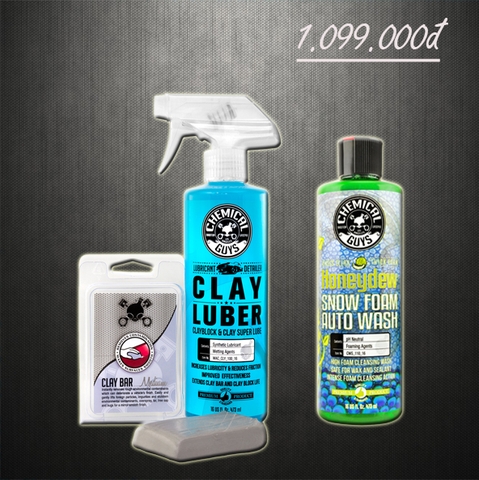 COMBO Wash & Clay rửa và vệ sinh đất sét (Honeydew Wash - Gray Clay - Luber)