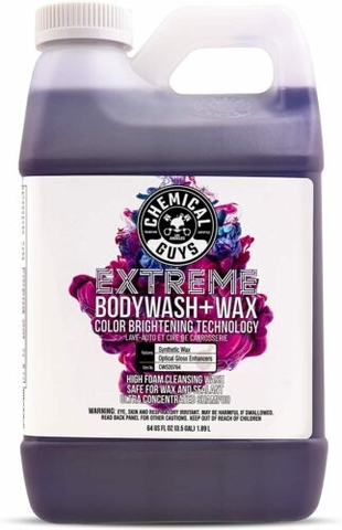 Nước rửa xe bổ sung wax bóng Chemical Guys Extreme Body Wash & Wax (CWS_207_64)-  can nhỏ 1.9L
