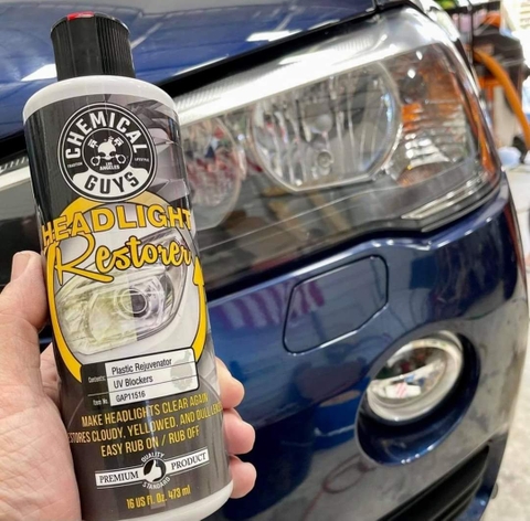 Kem đánh bóng phục hồi đèn pha Chemical Guys Headlight Restoration - 473ml