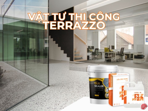 Khám phá các loại vật tư thi công terrazzo