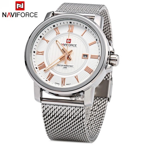 Đồng hồ NaviForce dây lưới thép tuyệt đẹp