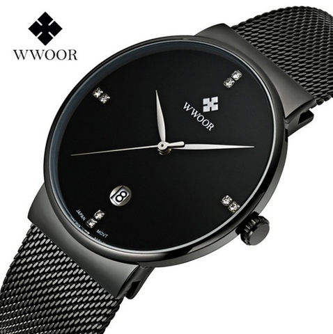Đồng hồ Wwoor lưới thép siêu mỏng siêu đẹp
