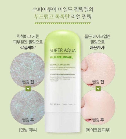 TẨY DA CHẾT DẠNG GEL MISSHA SUPER AQUA MILD PEELING GEL