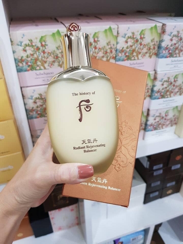 Nước hoa hồng Whoo tái sinh Radiant Rejuvenating Balancer