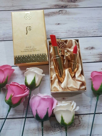 Son hoàng cung Whoo Luxury Lip Rouge màu 24 tặng son mini màu 25