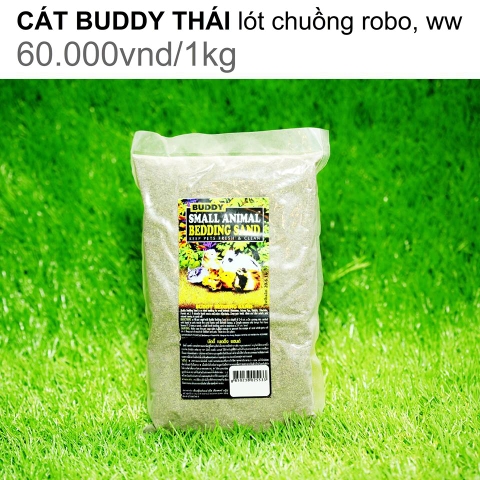 CÁT BUDDY NÂU lót chuồng cho robo, winter white