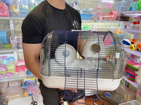 Lồng phi thuyền lớn màu xám cho hamster