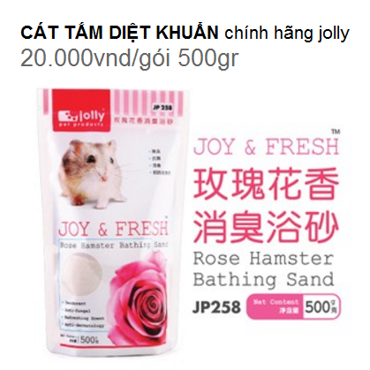 CÁ TẮM JOLLY DIỆT KHUẨN HƯƠNG HOA HỒNG 500G