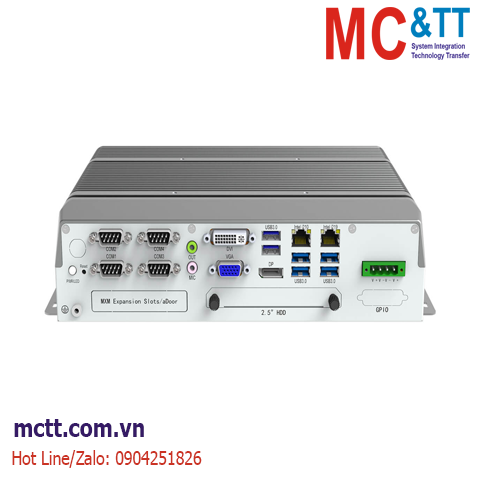 Máy tính công nghiệp (AI vision computing) Mainkco IPC ABOX-E70L-9700T với i7 9700T, 2 LAN, 6 USB, 4 COM, DP, DVI-D, VGA