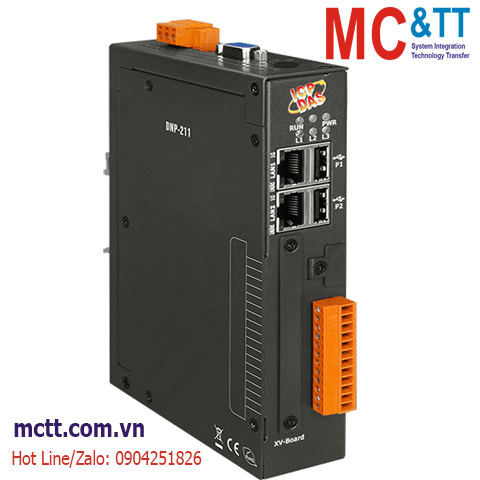 Bộ chuyển đổi Gateway DNP3 Master sang Modbus TCP Server ICP DAS DNP-211 CR