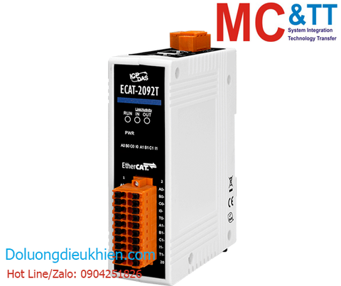 Module EtherCAT Slave 2 kênh đầu vào bộ đếm Encoder ICP DAS ECAT-2092T CR