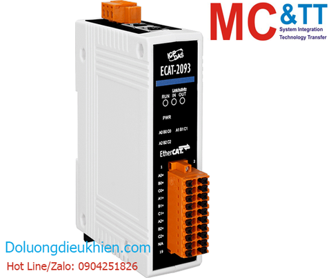 Module EtherCAT Slave 3 kênh đầu vào bộ đếm Encoder ICP DAS ECAT-2093 CR