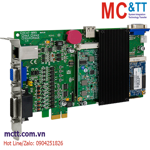 Card PCI Express EtherCAT Master 64-axis ICP DAS ECAT-M801-64AX CR