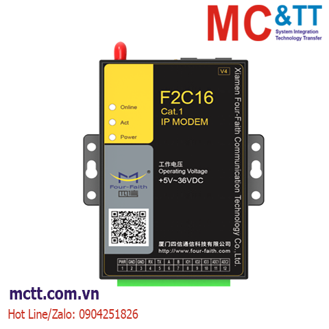 Modem LTE (Cat.1) IP Four-Faith F2C16 V4