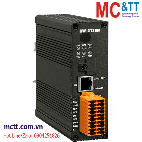 Bộ chuyển đổi BACnet MS/TP sang Modbus TCP ICP DAS GW-2139M CR