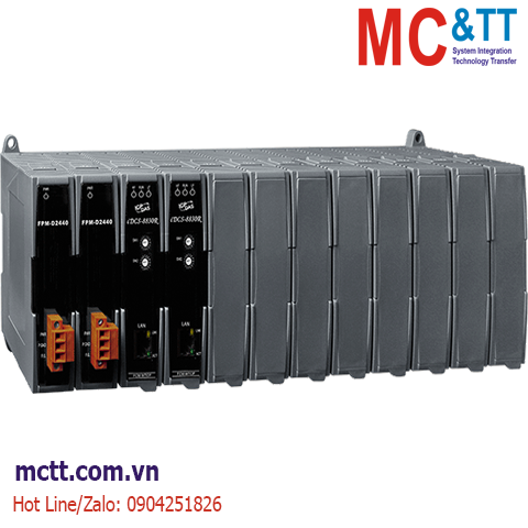 Module Ethernet Modbus TCP dự phòng 8 khe cắm module I/O ICP DAS iDCS-8830 CR