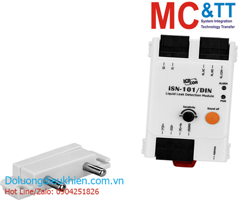 Module phát hiện dò rỉ chất lỏng đầu ra cảnh báo RS-485 Modbus RTU ICP DAS iSN-101/S3/DIN CR