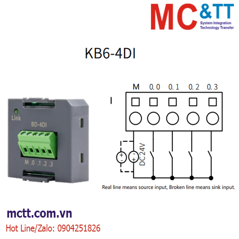 Bo mạch BD mở rộng 1 kênh đầu ra số Kinco KB6-4DO
