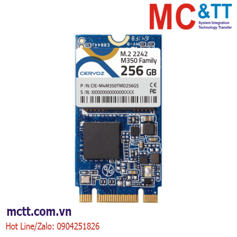 Ổ cứng SSD công nghiệp M.2 2242 SATA 16GB, 32GB, 64GB, 128GB, 256GB MLC Cervoz M350
