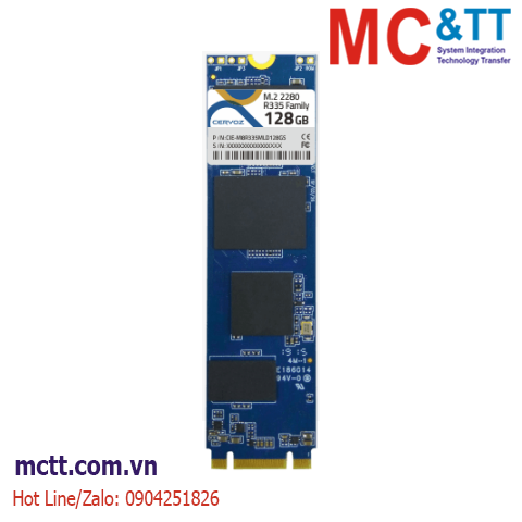 Ổ cứng SSD công nghiệp M.2 2280 SATA 16GB, 32GB, 64GB, 128GB RO-MLC Cervoz R335