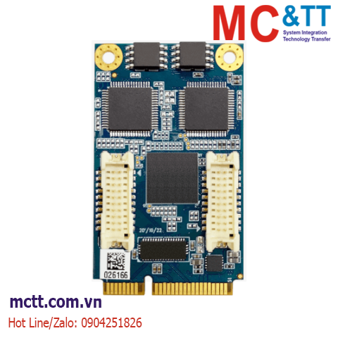 Card Mini Pcie 2 cổng Gigabit Ethernet Cervoz MEC-LAN-M102i-S