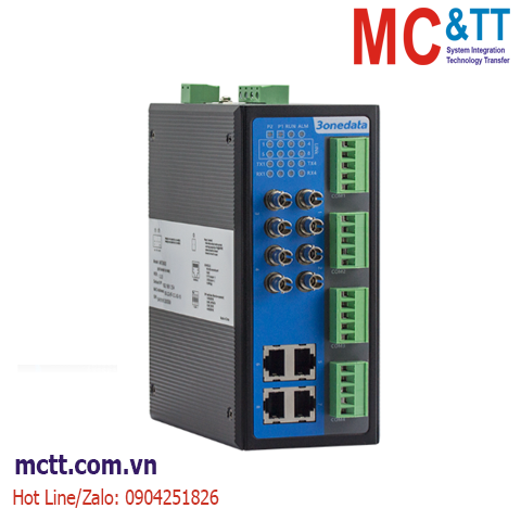 Switch công nghiệp IEC61850 quản lý 4 cổng Ethernet + 4 cổng quang + 4 cổng RS-232/485/422 3onedata MES600-4T4F-4D