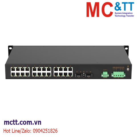 Switch công nghiệp 2 cổng quang + 24 cổng Ethernet Maiwe MIEN2026-2F