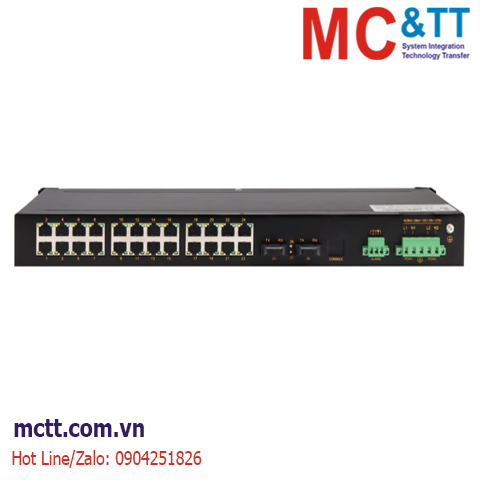 Switch công nghiệp 2 cổng quang + 24 cổng Ethernet Maiwe MIEN3026-2F