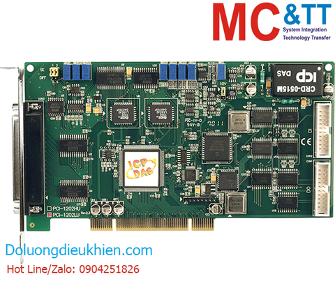 Card PCI 32 kênh AI 12 bits 110 kS/s + 2 kênh AO + 16 kênh DI/DO + 3 kênh Timer/Counter/Frequency ICP DAS PCI-1202LU/8K CR