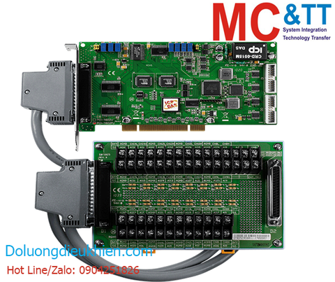 Card PCI 32 kênh AI 16 bits 200 kS/s + 2 kênh AO + 16 kênh DI/DO + 3 kênh Timer/Counter/Frequency ICP DAS PCI-1602FU/S CR