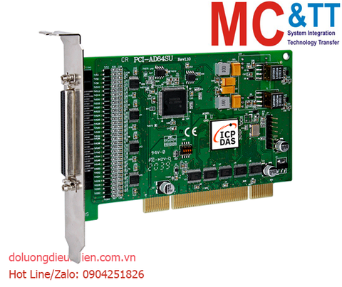 Card PCI 64 kênh đầu vào tương tự AI ICP DAS PCI-AD64SU CR