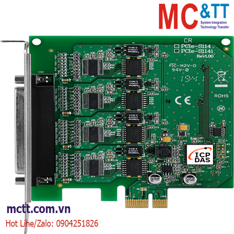 Card PCI Express 4 cổng RS-232 ICP DAS PCIe-S114i CR