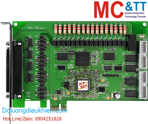 Card PCI Express 32 kênh DI + 32 kênh DO ICP DAS PEX-730 CR