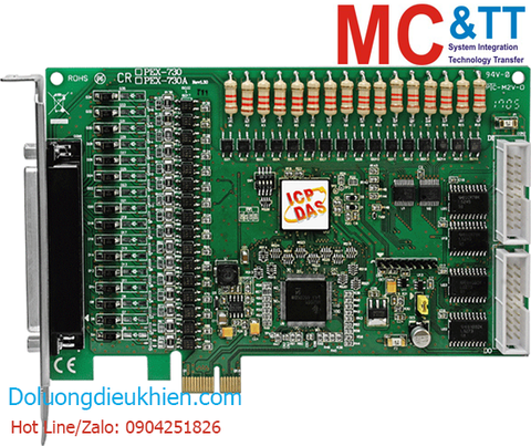 Card PCI Express 32 kênh DI + 32 kênh DO ICP DAS PEX-730A CR