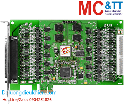 Card PCI Express 64 kênh đầu ra số DO ICP DAS PEX-C64 CR