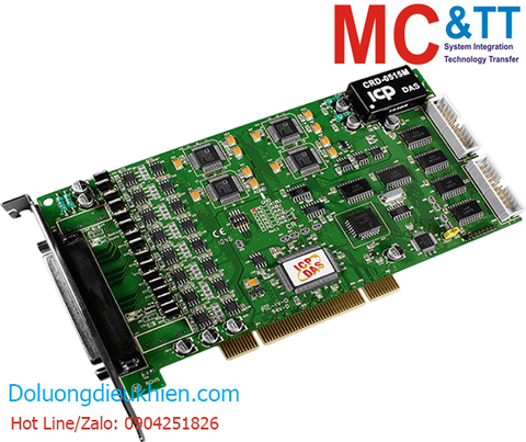 Card PCI 16 kênh đầu ra tương tự AO + 16 kênh vào/ra số DIO 5V/TTL + 3 kênh Timer/Counter/Frequency ICP DAS PIO-DA16U CR