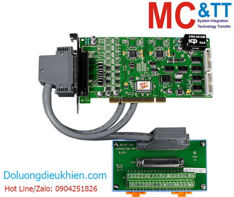 Card PCI 8 kênh đầu ra tương tự AO + 16 kênh vào/ra số DIO 5V/TTL + 3 kênh Timer/Counter/Frequency ICP DAS PIO-DA8U/S CR