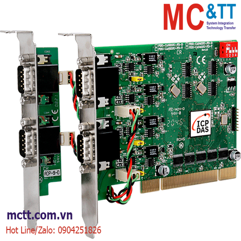 Card PCI 4 cổng CAN FD ICP DAS PISO-CAN400U-FD-D CR