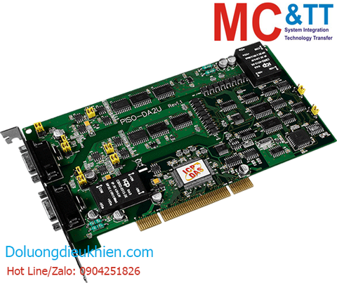 Card PCI 2 kênh đầu ra tương tự AO ICP DAS PISO-DA2U CR